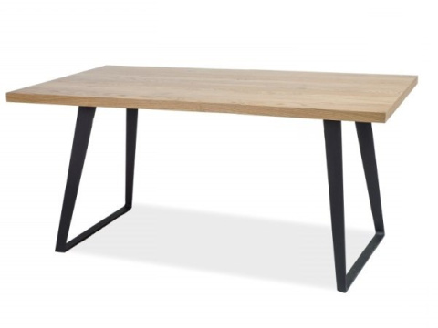 SIGNAL STÓŁ PROSTOKĄTNY FALCON OKLEINA NATURALNA DĄB/ STELAŻ METAL CZARNY 150x90 SIGNAL STÓŁ PROSTOKĄTNY FALCON OKLEINA NATURALNA DĄB/ STELAŻ METAL CZARNY 150x90