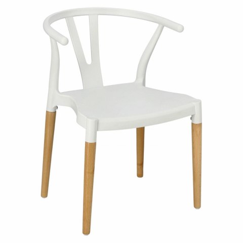 Simplet Krzesło Wicker PP Simplet białe tworzywo PP nogi lite drewno bukowe lekkie i wygodne do restauracji jadalni sztaplowanie Simplet Krzesło Wicker PP Simplet białe tworzywo PP nogi lite drewno bukowe lekkie i wygodne do restauracji jadalni sztaplowanie