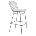 D2.DESIGN Stołek barowy Harry biała poduszka D2.DESIGN Stołek barowy Harry biała poduszka