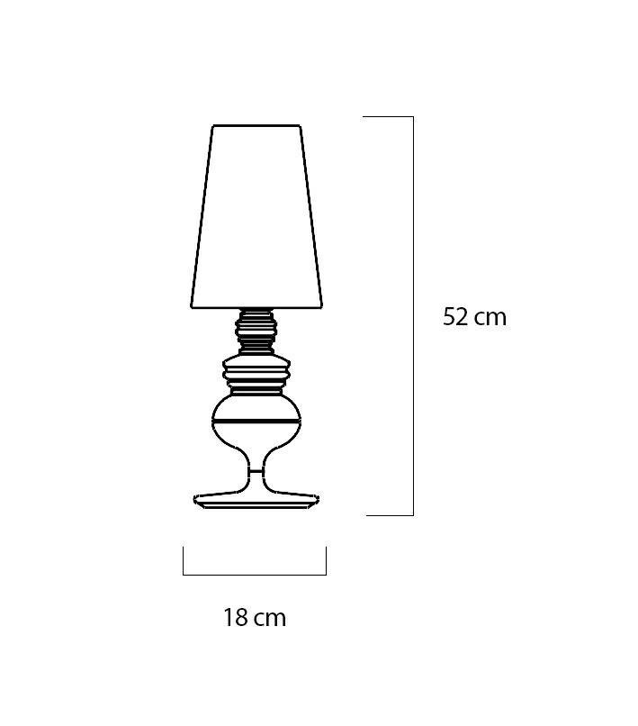 King Home Lampa biurkowa QUEEN 18 złota King Home Lampa biurkowa QUEEN 18 złota