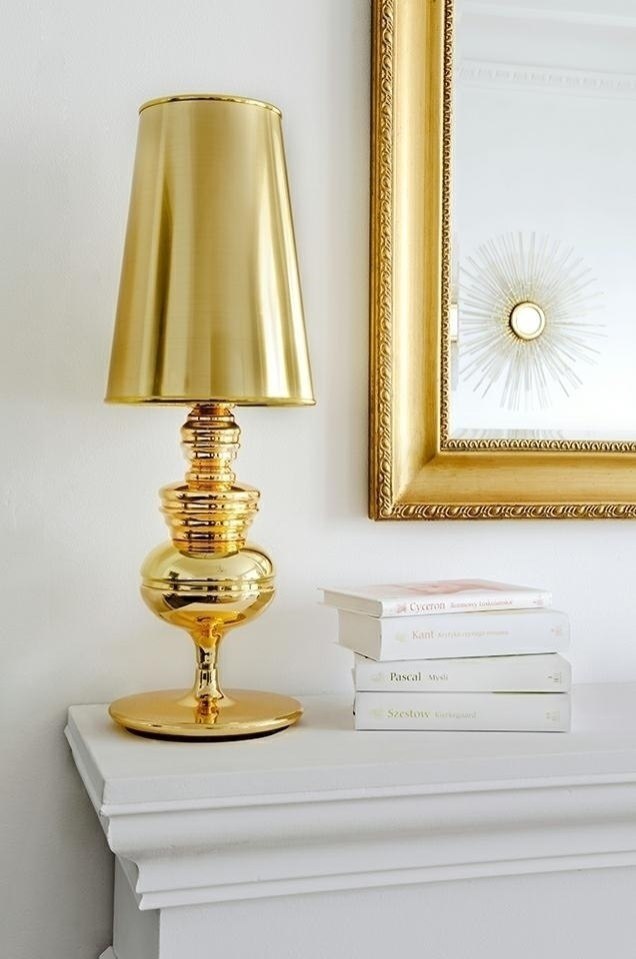 King Home Lampa biurkowa QUEEN 18 złota King Home Lampa biurkowa QUEEN 18 złota