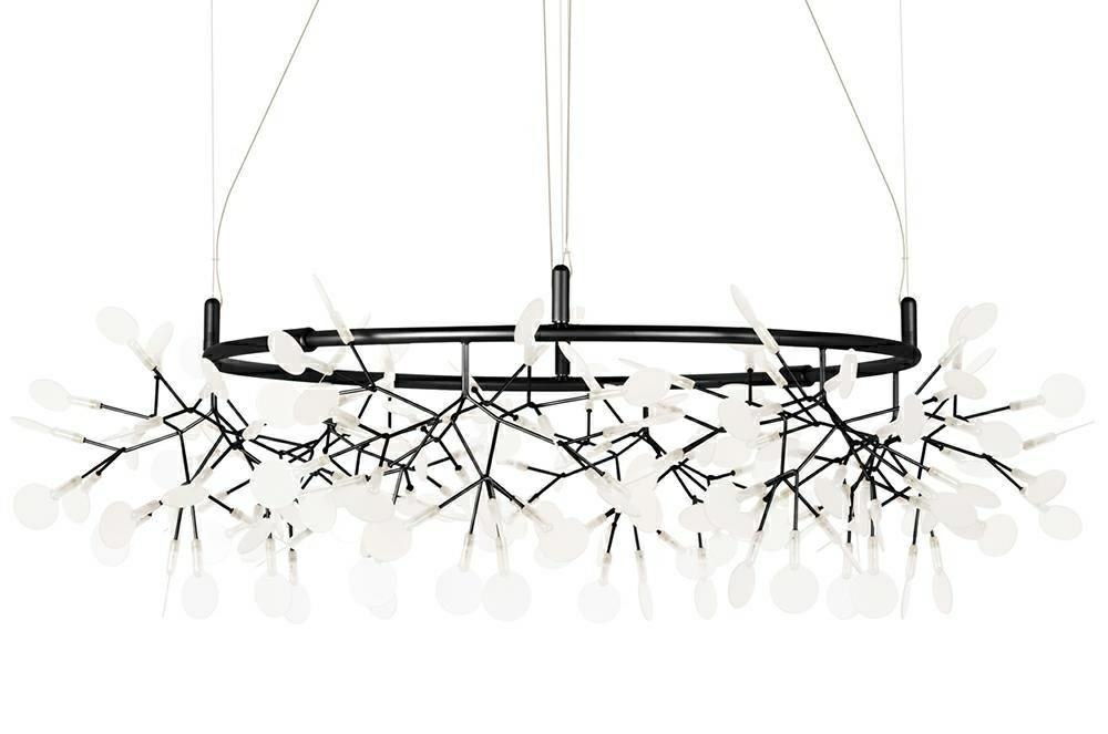 King Home Lampa wisząca FLORA 100 czarna - LED, metal King Home Lampa wisząca FLORA 100 czarna - LED, metal