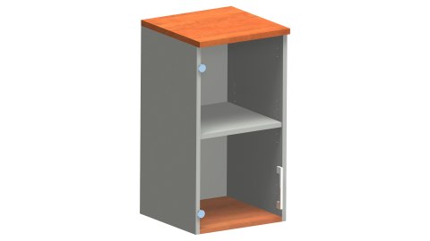Meble Biurowe Nadstawka Silver N40-2B grusza polna + szara platyna Meble Biurowe Nadstawka Silver N40-2B grusza polna + szara platyna