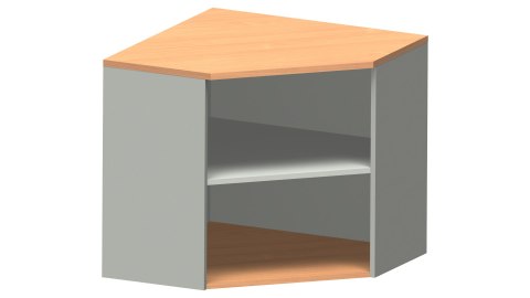 Meble Biurowe Nadstawka Silver NW80-2 buk bawaria + szara platyna Meble Biurowe Nadstawka Silver NW80-2 buk bawaria + szara platyna