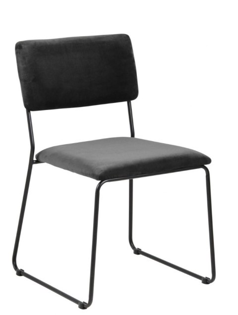 ACTONA Krzesło Cornelia VIC Dark grey ciemny szary tkanina, podstawa metal malowany czarny ACTONA Krzesło Cornelia VIC Dark grey ciemny szary tkanina, podstawa metal malowany czarny