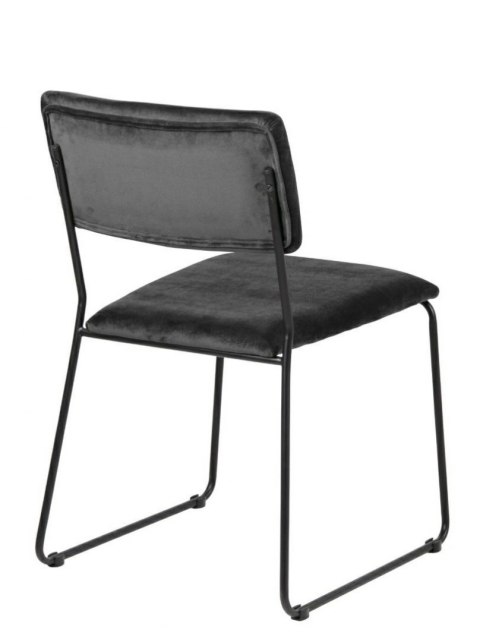 ACTONA Krzesło Cornelia VIC Dark grey ciemny szary tkanina, podstawa metal malowany czarny ACTONA Krzesło Cornelia VIC Dark grey ciemny szary tkanina, podstawa metal malowany czarny