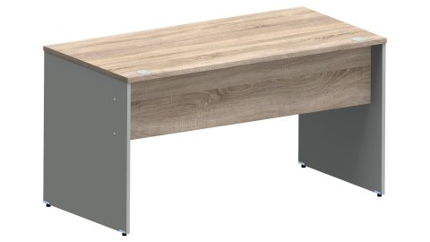 Meble Biurowe Biurko Silver B-140 Dąb Sonoma + Szara platyna Meble Biurowe Biurko Silver B-140 Dąb Sonoma + Szara platyna