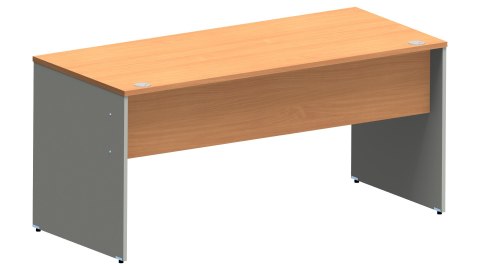 Meble Biurowe Biurko Silver B-160 buk bawaria + szara platyna Meble Biurowe Biurko Silver B-160 buk bawaria + szara platyna