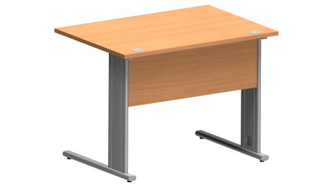 Meble Biurowe Biurko Silver B-100S buk bawaria + szara platyna Meble Biurowe Biurko Silver B-100S buk bawaria + szara platyna