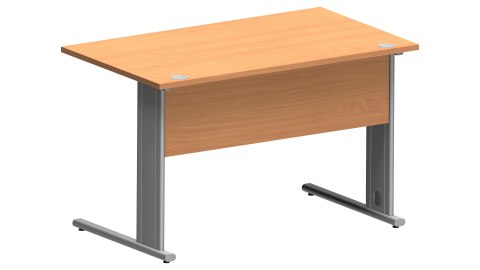 BIURKO PROSTOKĄTNE Silver B120S BUK BAWARIA Meble Biurowe PRZELOTKI NA OKABLOWANIE STELAŻ METALOWY BIURKO PROSTOKĄTNE Silver B120S BUK BAWARIA Meble Biurowe PRZELOTKI NA OKABLOWANIE STELAŻ METALOWY
