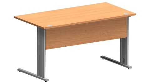 Meble Biurowe Biurko Silver B140S buk bawaria + szara platyna Meble Biurowe Biurko Silver B140S buk bawaria + szara platyna