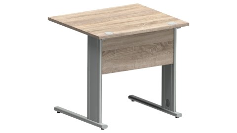 Meble Biurowe Biurko Silver B80S Dąb Sonoma + Szara platyna Meble Biurowe Biurko Silver B80S Dąb Sonoma + Szara platyna