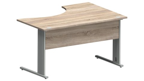 Meble Biurowe Biurko Silver BN-140LS Dąb Sonoma + Szara platyna Meble Biurowe Biurko Silver BN-140LS Dąb Sonoma + Szara platyna