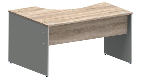 Meble Biurowe Biurko Silver BN-140P Dąb Sonoma + Szara platyna Meble Biurowe Biurko Silver BN-140P Dąb Sonoma + Szara platyna