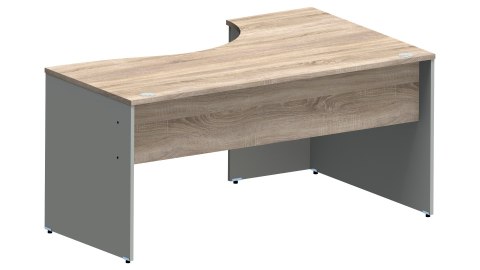 Meble Biurowe Biurko Silver BN-160L Dąb Sonoma + Szara platyna Meble Biurowe Biurko Silver BN-160L Dąb Sonoma + Szara platyna
