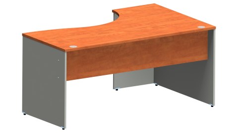 Meble Biurowe Biurko Silver BN-160L grusza polna + szara platyna Meble Biurowe Biurko Silver BN-160L grusza polna + szara platyna