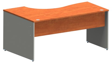 Meble Biurowe Biurko Silver BN-160P grusza polna + szara platyna Meble Biurowe Biurko Silver BN-160P grusza polna + szara platyna