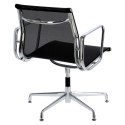 D2.DESIGN Fotel konf. CH1081T,czarna siateczka,chr D2.DESIGN Fotel konf. CH1081T,czarna siateczka,chr