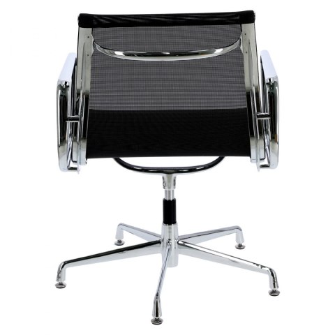 D2.DESIGN Fotel konf. CH1081T,czarna siateczka,chr D2.DESIGN Fotel konf. CH1081T,czarna siateczka,chr