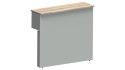 Meble Biurowe Dostawka Silver DR-120 Dąb Sonoma + Szara platyna Meble Biurowe Dostawka Silver DR-120 Dąb Sonoma + Szara platyna