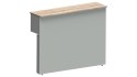 Meble Biurowe Dostawka Silver DR-140 Dąb Sonoma + Szara platyna Meble Biurowe Dostawka Silver DR-140 Dąb Sonoma + Szara platyna