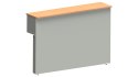Meble Biurowe Dostawka Silver DR-160 buk bawaria + szara platyna Meble Biurowe Dostawka Silver DR-160 buk bawaria + szara platyna