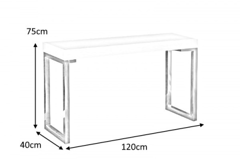 INVICTA biurko VERK 120x40 czarne INVICTA biurko VERK 120x40 czarne
