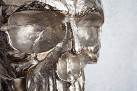 Invicta Interior INVICTA dekoracja ścienna SKULL srebrna metalowa Invicta Interior INVICTA dekoracja ścienna SKULL srebrna metalowa