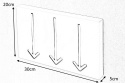 WIESZAK ŚCIENNY NA UBRANIA ARROW 3 czarny - chrom Invicta Interior INVICTA WIESZAK ŚCIENNY NA UBRANIA ARROW 3 czarny - chrom Invicta Interior INVICTA