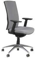 Fotel obrotowy KB-8922B-S/ALU SZARY - krzesło biurowe do biurka - TILT