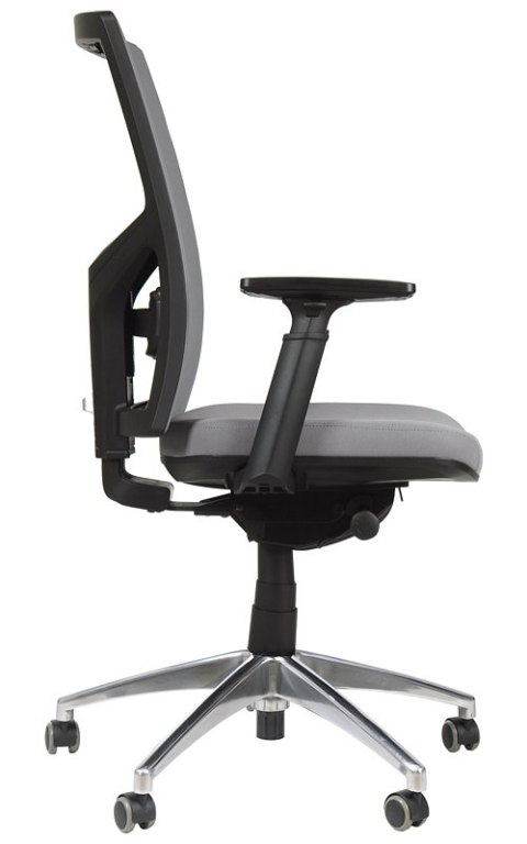 Fotel obrotowy KB-8922B-S/ALU SZARY - krzesło biurowe do biurka - TILT Fotel obrotowy KB-8922B-S/ALU SZARY - krzesło biurowe do biurka - TILT
