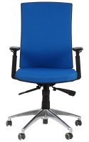 Fotel obrotowy KB-8922B/ALU NIEBIESKI - krzesło biurowe do biurka - TILT Fotel obrotowy KB-8922B/ALU NIEBIESKI - krzesło biurowe do biurka - TILT