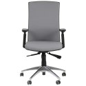 Fotel obrotowy KB-8922B/ALU SZARY - krzesło biurowe do biurka - TILT Fotel obrotowy KB-8922B/ALU SZARY - krzesło biurowe do biurka - TILT