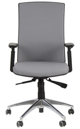Fotel obrotowy KB-8922B/ALU SZARY - krzesło biurowe do biurka - TILT
