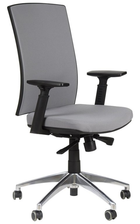 Fotel obrotowy KB-8922B/ALU SZARY - krzesło biurowe do biurka - TILT Fotel obrotowy KB-8922B/ALU SZARY - krzesło biurowe do biurka - TILT