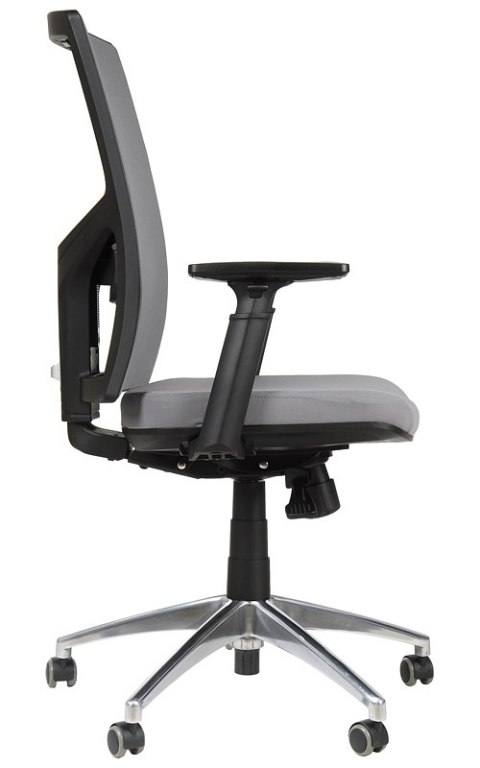 Fotel obrotowy KB-8922B/ALU SZARY - krzesło biurowe do biurka - TILT Fotel obrotowy KB-8922B/ALU SZARY - krzesło biurowe do biurka - TILT
