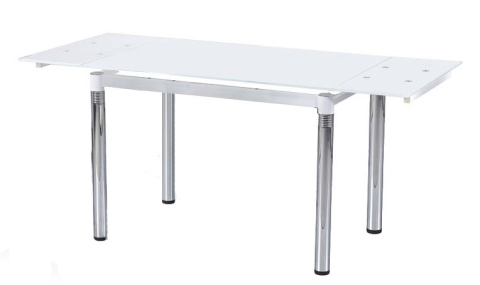 Halmar stół L31 rozkładany 110-170x74 biały szkło stelaż stal chromowana Halmar stół L31 rozkładany 110-170x74 biały szkło stelaż stal chromowana