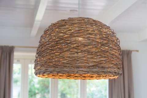 Light&Living Lampa wisząca Rotan tkany naturalny 38 Light&Living Lampa wisząca Rotan tkany naturalny 38