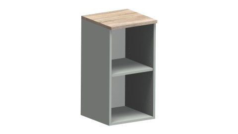 Meble Biurowe Nadstawka Silver N40-2 Dąb Sonoma + Szara platyna Meble Biurowe Nadstawka Silver N40-2 Dąb Sonoma + Szara platyna