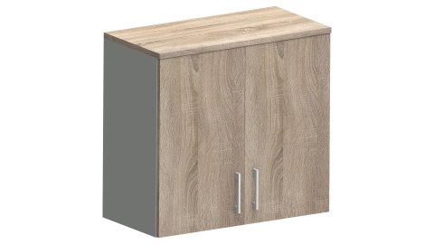 Meble Biurowe Nadstawka Silver N80-2A Dąb Sonoma + Szara platyna Meble Biurowe Nadstawka Silver N80-2A Dąb Sonoma + Szara platyna