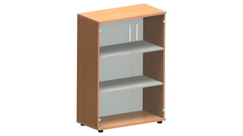 Meble Biurowe Regał Silver R80-3C buk bawaria + szara platyna na książki segregatory Meble Biurowe Regał Silver R80-3C buk bawaria + szara platyna na książki segregatory