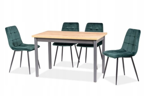 SIGNAL STÓŁ ADAM PROSTOKĄTNY NIEROZKŁADANY PŁYTA LAMINOWANA DĄB LANCELOT / STELAŻ ANTRACYT MDF 100x60 SIGNAL STÓŁ ADAM PROSTOKĄTNY NIEROZKŁADANY PŁYTA LAMINOWANA DĄB LANCELOT / STELAŻ ANTRACYT MDF 100x60