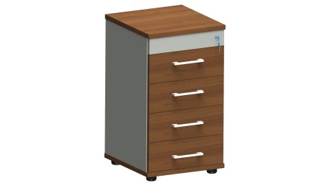 Meble Biurowe Kontenerek Komoda Silver K53 orzech Camaro + szara platyna Meble Biurowe Kontenerek Komoda Silver K53 orzech Camaro + szara platyna