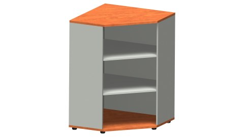Meble Biurowe Regał Silver RW80-3 grusza polna + szara platyna Meble Biurowe Regał Silver RW80-3 grusza polna + szara platyna