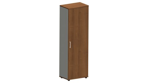 Meble Biurowe Szafy Silver S60-5 Szafa ubraniowa orzech Camaro + szara platyna Meble Biurowe Szafy Silver S60-5 Szafa ubraniowa orzech Camaro + szara platyna