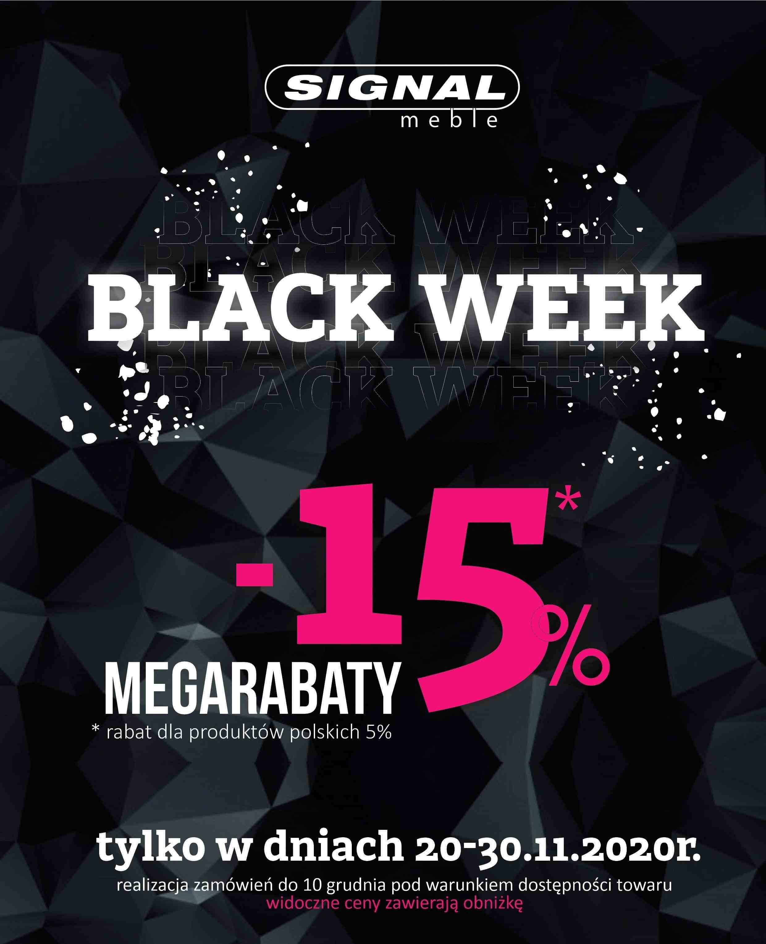 BLAC WEEK - 15% na wszystkie produkty SIGNAL